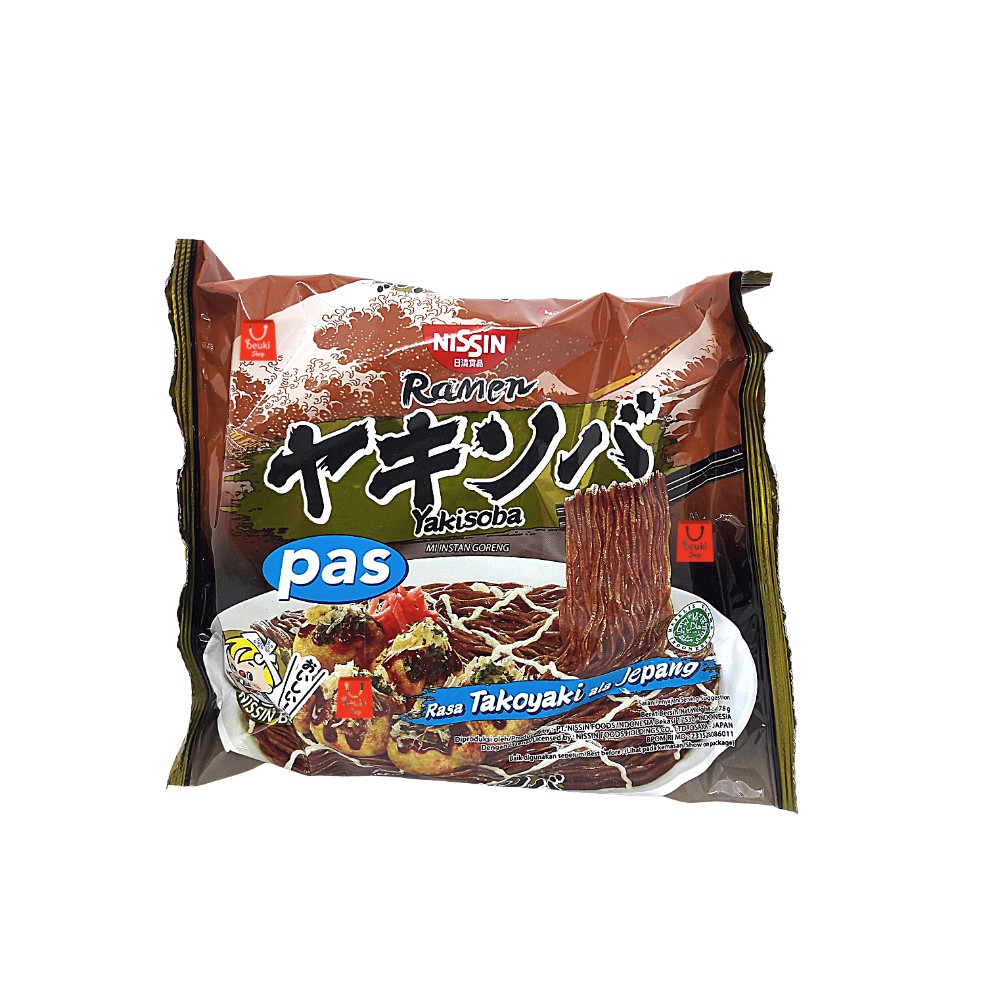 

ECER Pas Yakisoba Ala Jepang Mie Instan Nissin Ramen Rasa Takoyaki - 76gr