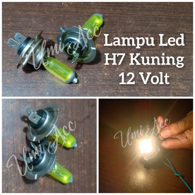 Lampu Led H7 Kuning 12 Volt / Led Michiba Kuning