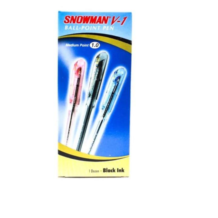 

<FeL✮> BOLPOINT SNOWMAN V-1 0.7 MM(12 PCS) /Sangat nyaman