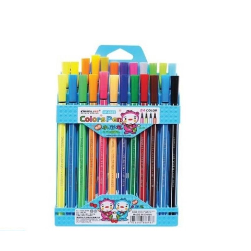

24 PCS SPIDOL LUKIS ANAK-ANAK 24 WARNA / SPIDOL MEWARNAI / SPIDOL WARNA