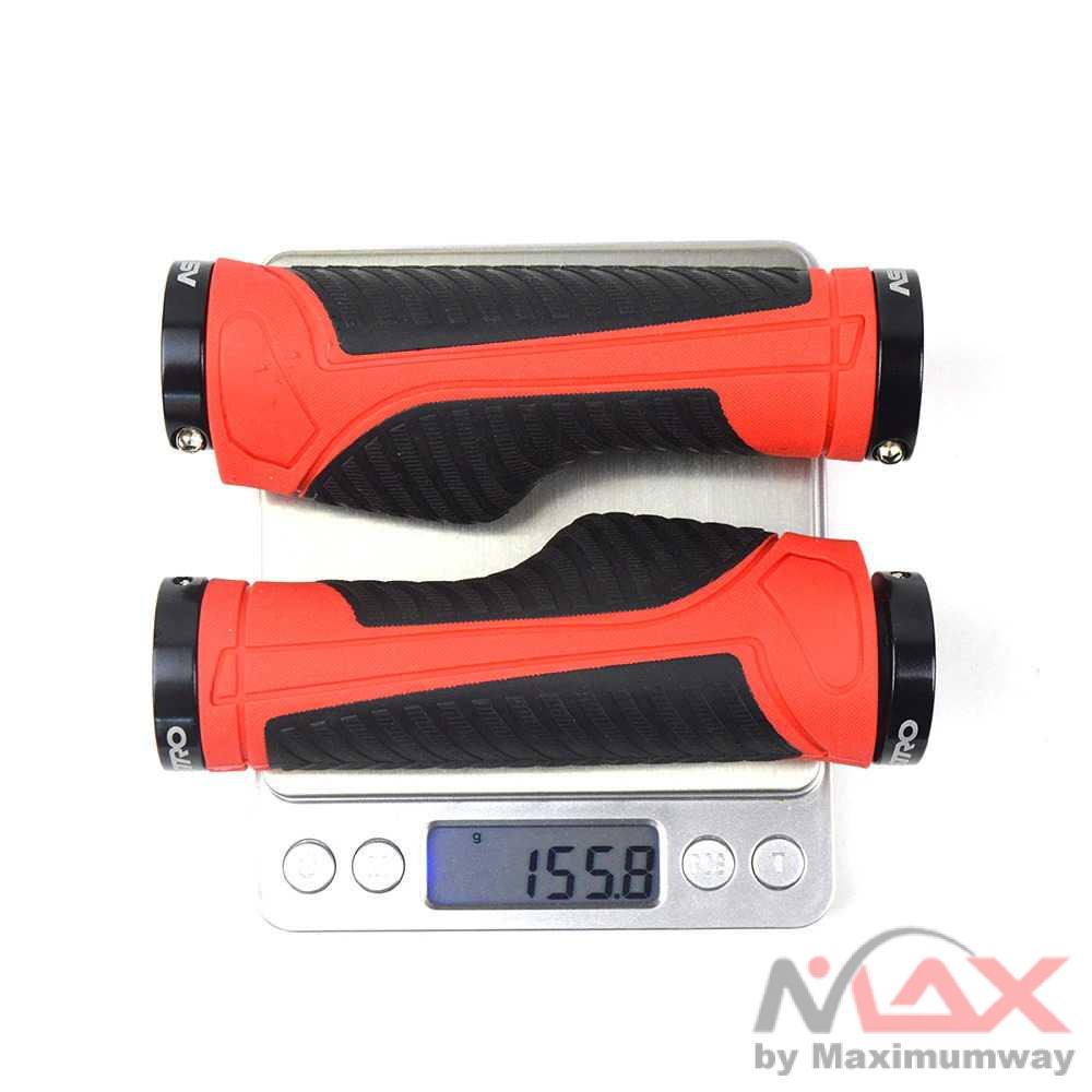 ASTROBIKE Grip Gagang Sepeda Ergonomic Handlebar Rubber - G120 Warna Hitam Merah