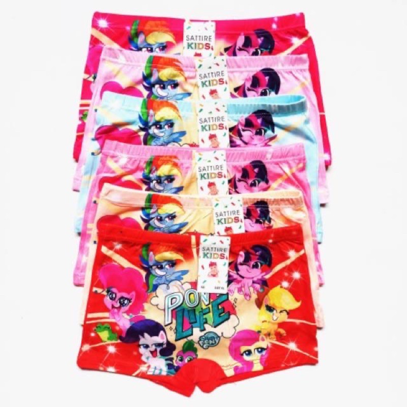 6 PCS CD KANCUT  CELANA DALAM BOXER ANAK PEREMPUAN MOTIF LOL BAHAN ADEM / BOKSER ANAK LOL MURAH