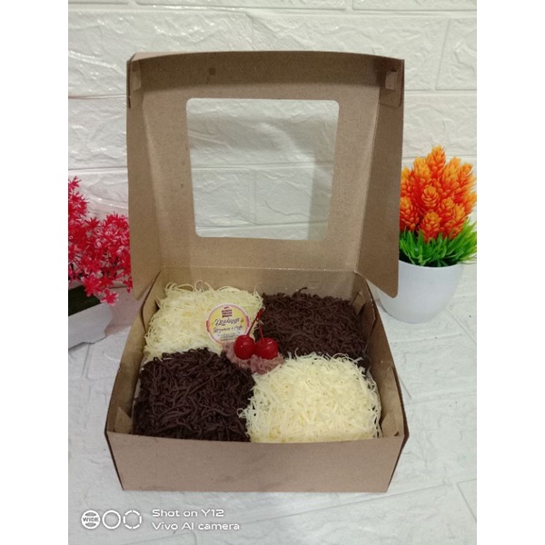 

brownies topping ukuran 20x20cm