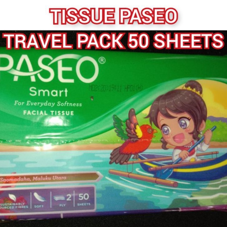 TISSUE TRAVEL PACK 50 SHEET PASEO MONTISS TESSA TISU TISIU TISYU