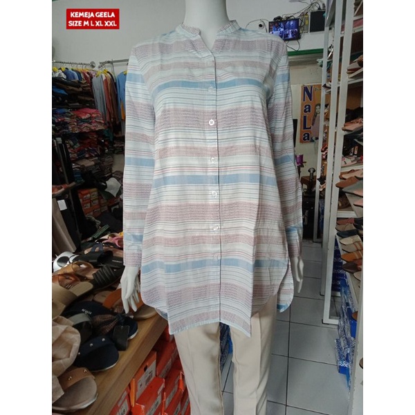 KEMEJA WANITA / TUNIK WANITA GEELA BRANDED MATAHARI MURAH GELTNK625
