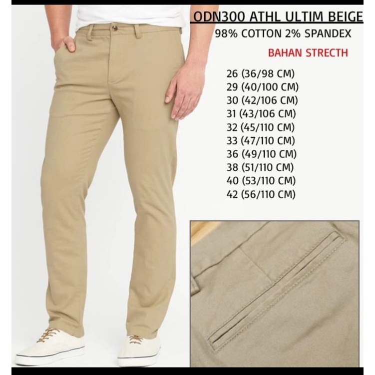 Celana Panjang CHINOS OLD NAVY ULTIMATE SLIM BUILT - IN FLEX  STRAIGHT Signature U/ KERJA FORMAL Sehari - Hari  ORIGINAL