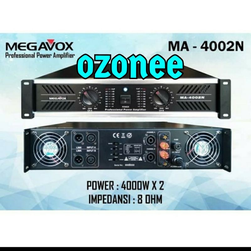 POWER AMPLIFIER MEGAVOX MA-4002 AMPLI MEGAVOX MA-4002 0RIGINAL