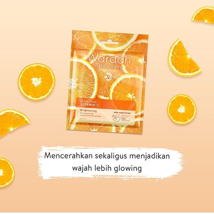 Wardah Nature Daily Sheet Mask 20ml BPOM (VC)