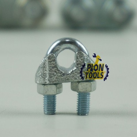 Klem seling 6mm (1/4") Steel Wire clip Klem kawat seling Kuku macan Klem kabel seling