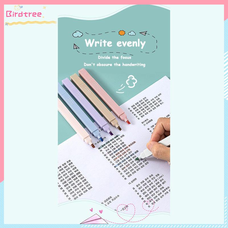 

Ay00! [ReadystockCOD]Morandi 6 Pcs/set Berwarna Neon Pena Kepala Ganda Pena Stabilo Seni Spidol