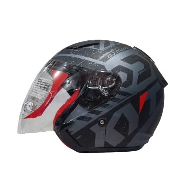 Helm KYT DJ MARU Motif seri 16 Matt Allgrey Black ORIGINAL