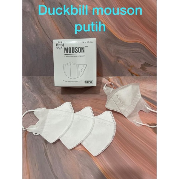 Masker Duckbil / Duckbill 4 Ply Mouson Embost 50pcs