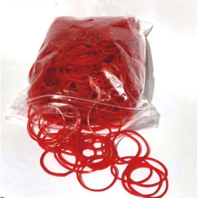 Karet Gelang Merah Kecil 》karet gelang kecil