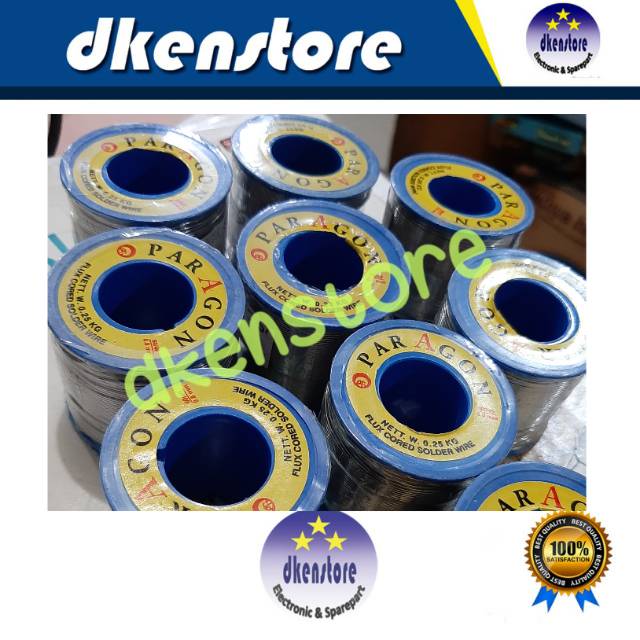 Timah Paragon 0.25kg tinol tenol solder 1/4kg roll besar 250g 250 gram