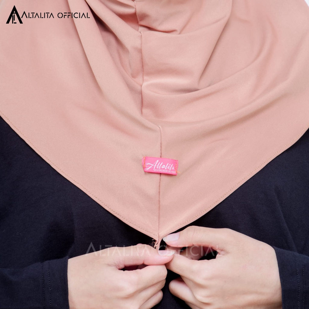 Altalita - Jilbab Sport Instan pet Bahan Jersey Premium Polos Cocok Untuk Sekolah Olahraga dan Sehari-Hari