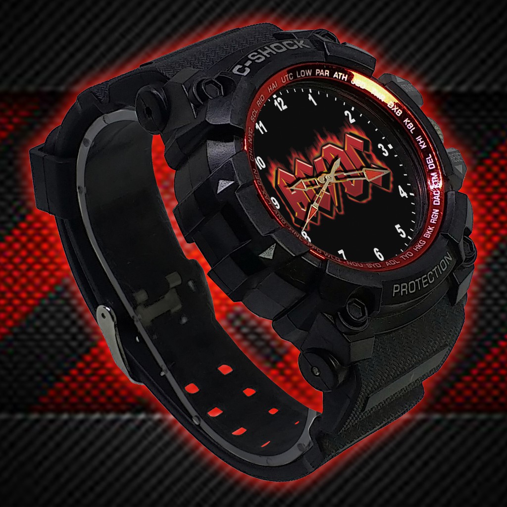 (ISTIMEWA BOSSQUE) JAM TANGAN ACDC LIST MERAH - EXCLUSIVE 11