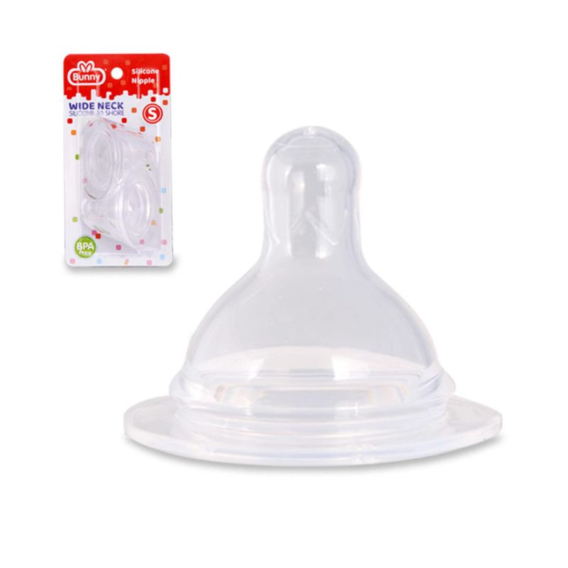 Silicone Nipple Wide Neck Lusty Bunny isi 2pcs