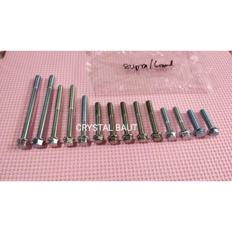 Baut Blok Set Kopling &amp; Magnet Honda Supra /Grand Baut 10 Kunci 8