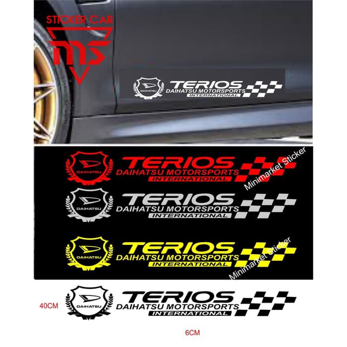 STIKER TERIOS STICKER MOBIL DAIHATSU TERIOS