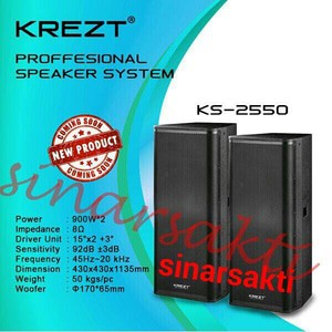 Murah Speaker Pasif Krezt KS 2250 ( 2 x 15 inch ) ORIGINAL