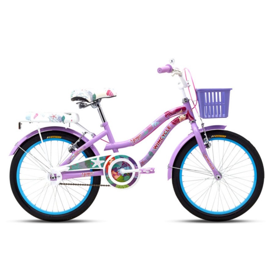 Sepeda Anak Cewek Mini Wimcycle Yuna Mermaid 20 Inch