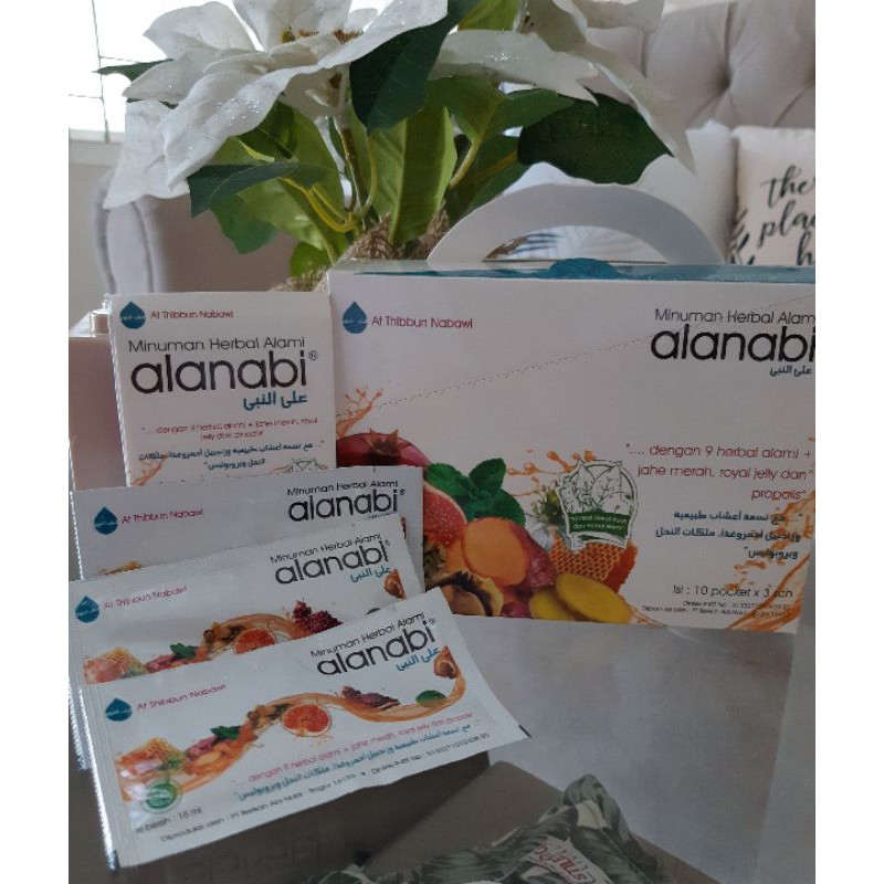 

Alanabi Minuman Herbal utk flu,batuk, masuk angin, maag..penghangat tubuh, penjaga daya tahan tubuh 1 box