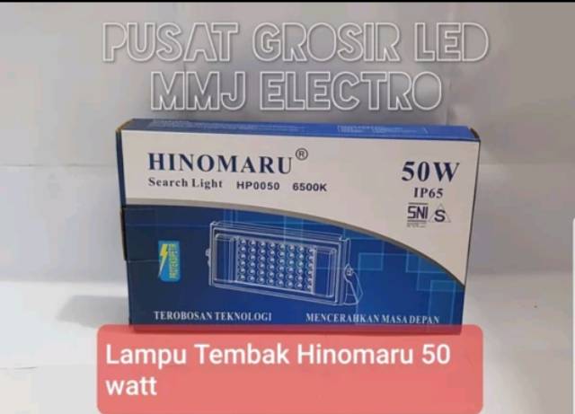 Lampu Sorot Led Hinomaru 50 watt 50w /Flood Light 50w/Shooting Light 50w Hinomaru