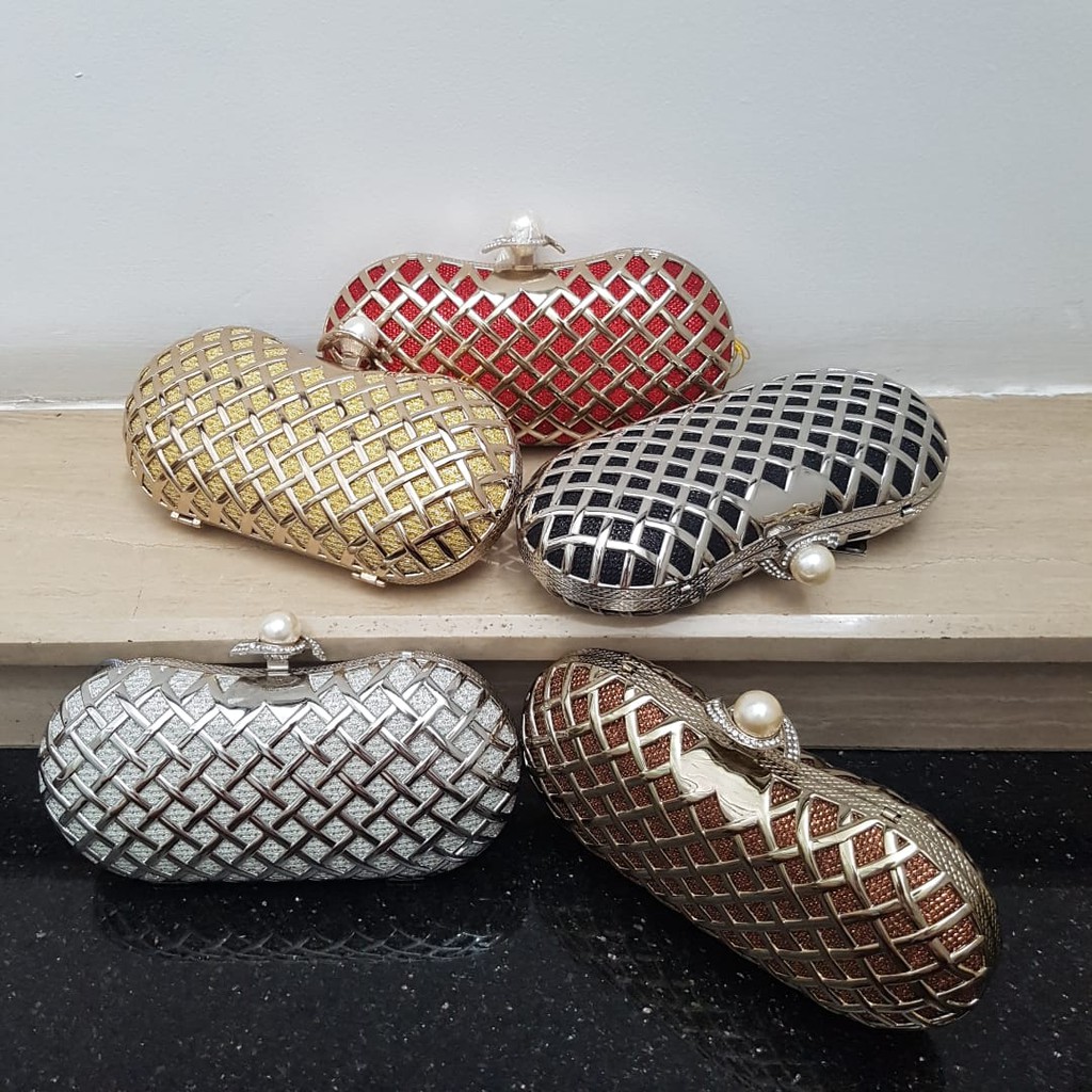 Clutch Pesta Farnell Mutiara Tas Kondangan Import Wanita 2621 Murah Berkualitas