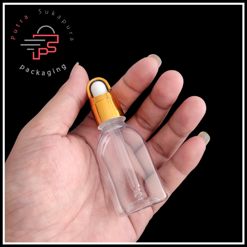 botol serum 30ml plastik / botol pipet 30ml plastik bening / botol pipet plastik 30ml pet