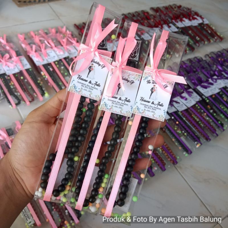 Souvenir Cantik Tasbih 33 Butir, Pernikahan, Hajatan, Haji &amp; Umrah