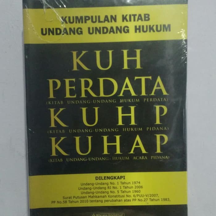 Kumpulan Kitab UU Hukum KUH Perdata KUHP KUHAP Original