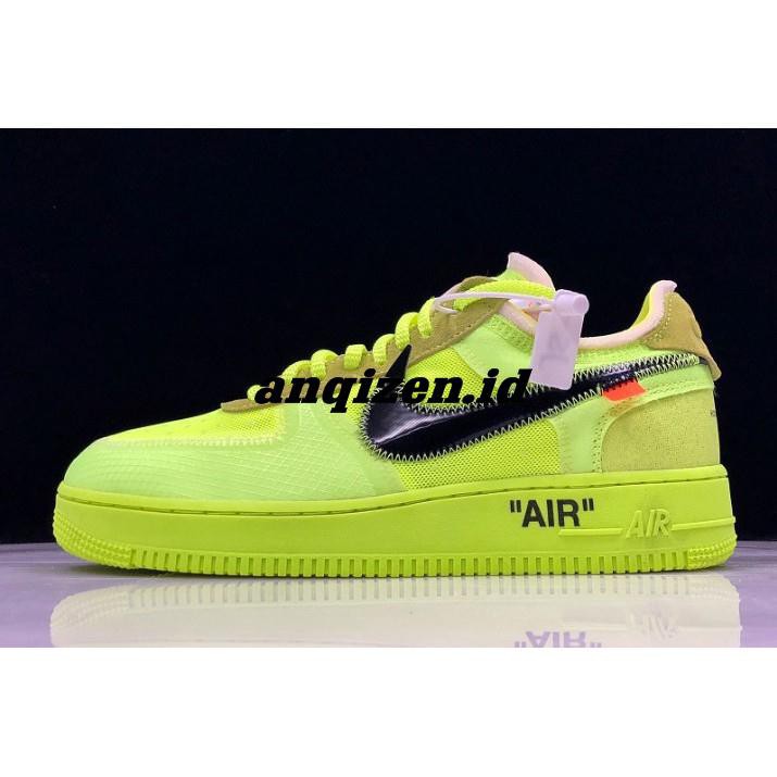 Sepatu Sneakers Olahraga Model Off-White x Nike Air Force 1 AF1 Low Volt ao4606-700 untuk Pria | Shopee Indonesia