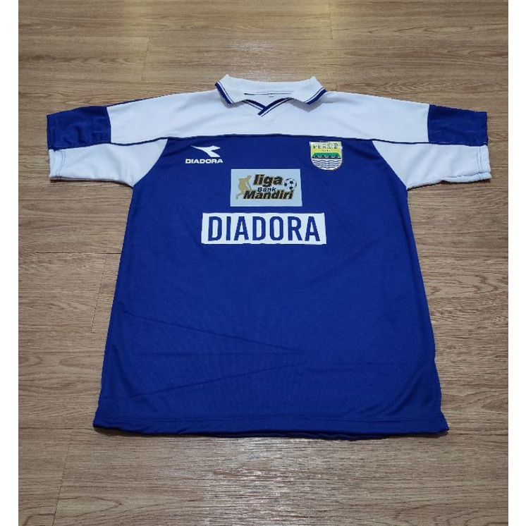 Jersey Persib Liga Bank Mandiri Home Logo Timbul