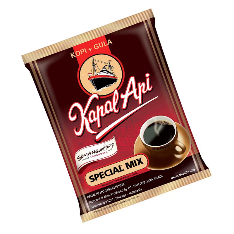 

Kapal Api Special Mix Kopi + Gula 24 g