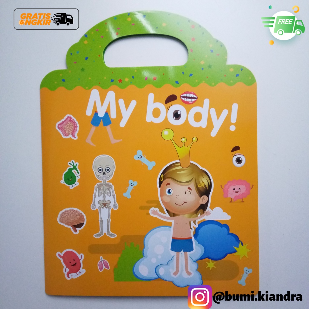 

Sticker Book Reusable Buku Sticker Anak Bisa Tempel Ulang