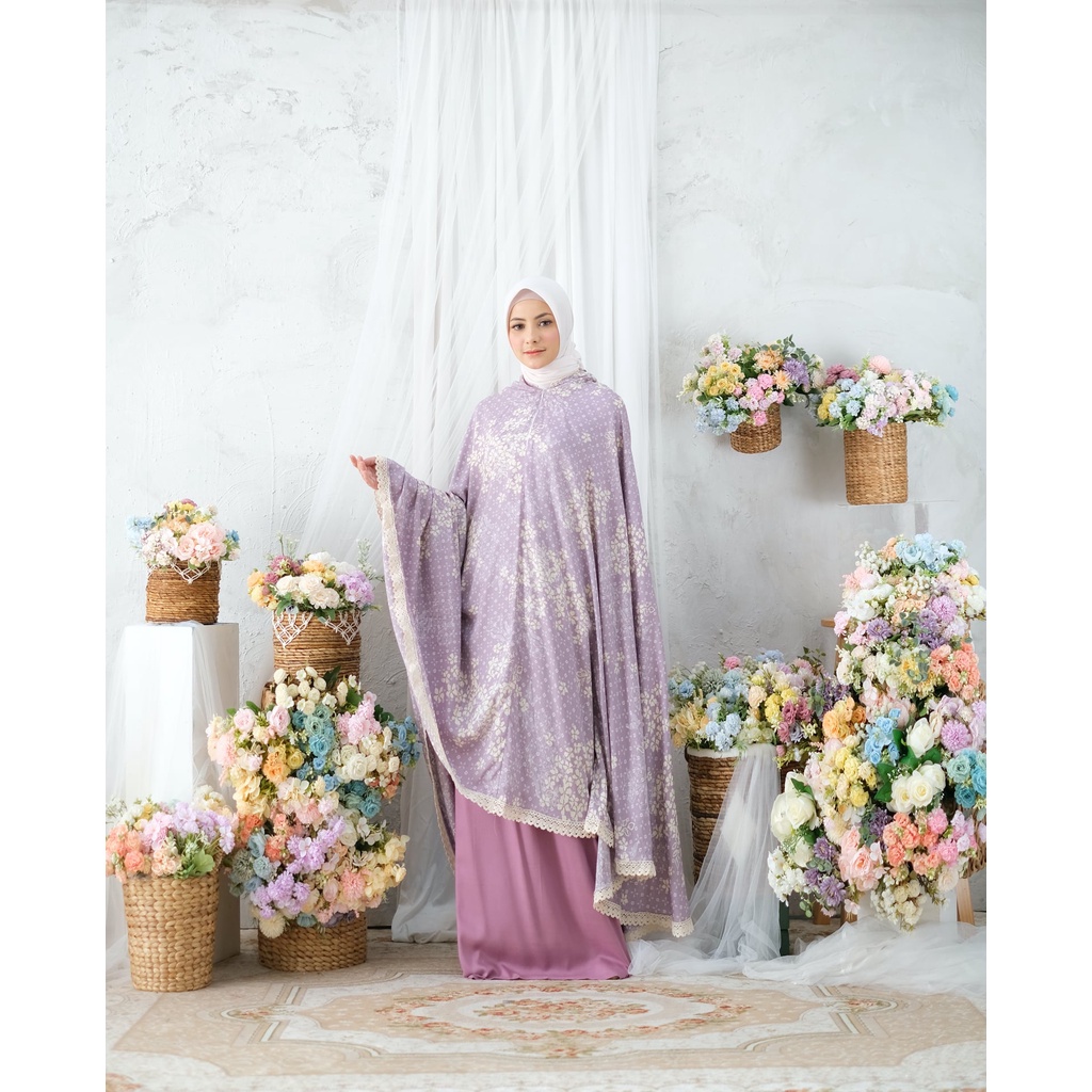 belimukena premium mukena dewasa traveling 2in1 aruna