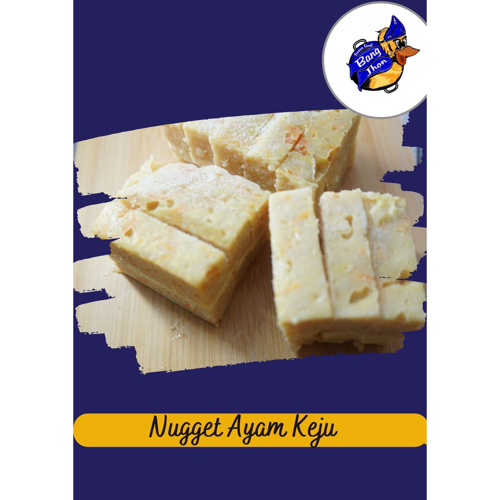 

Nugget Ayam Keju Premium / Nugget No MSG include tepung Panir