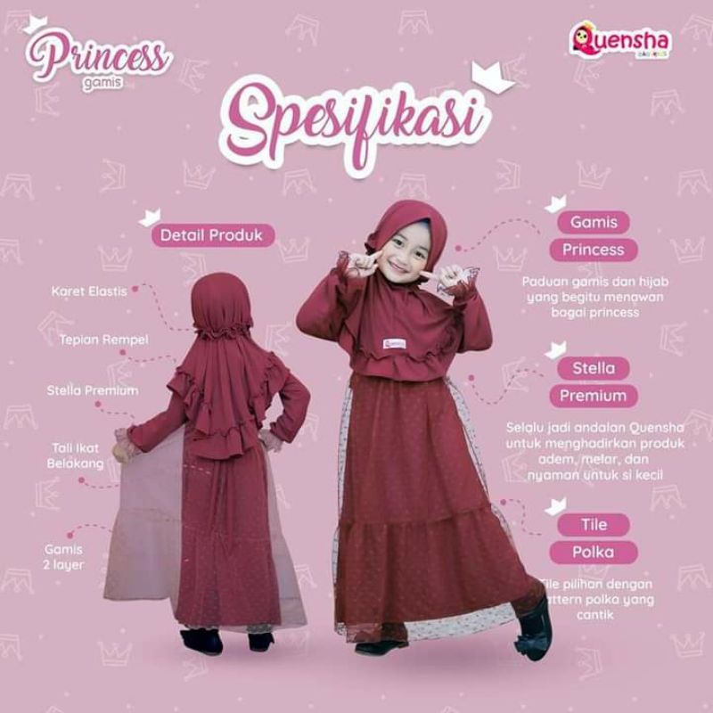 Gamis Anak Princess by. Queensha