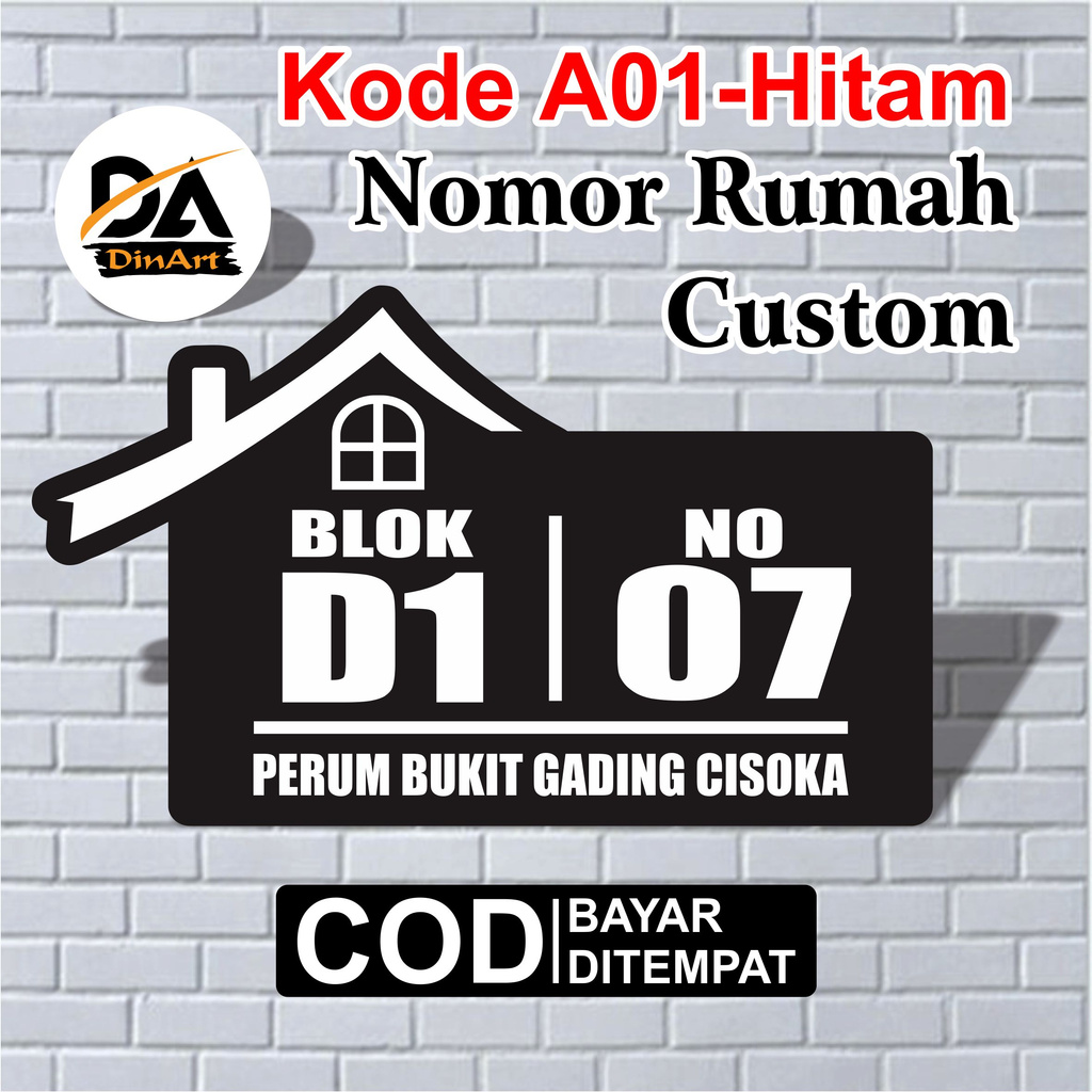 

Nomor Rumah Akrilik Timbul Eksklusif | Kode A01