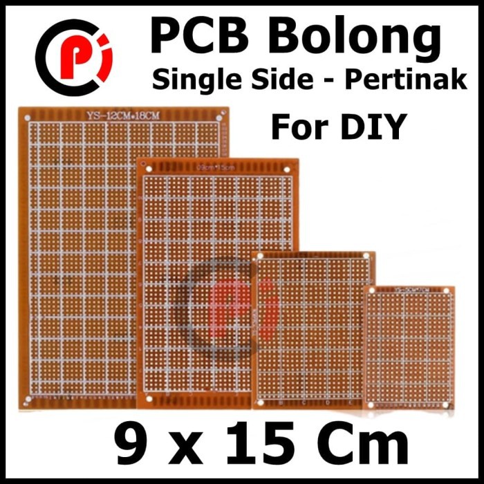 PCB Bolong Lubang DIY Satu Sisi 9x15 cm 90mm x 150mm