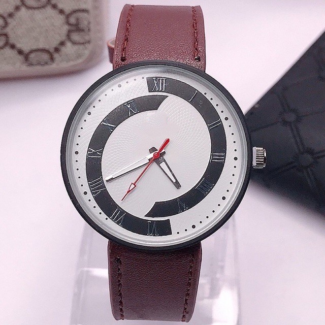 ✅COD JAM TANGAN PRIA JAM TANGAN WANITA MURAH GENEVA LEATHER QUARTZ JAM TANGAN PRIA M25