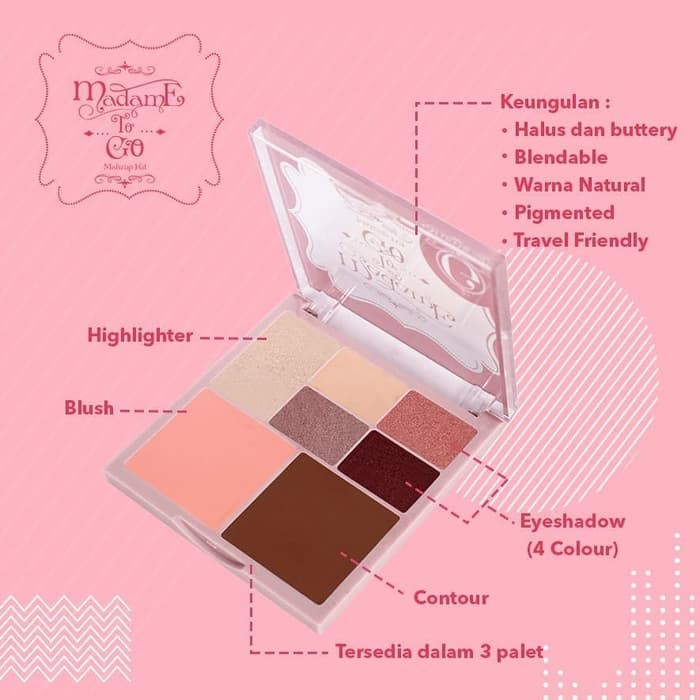 Madame Gie Madame To Go Face Palette Shopee Indonesia