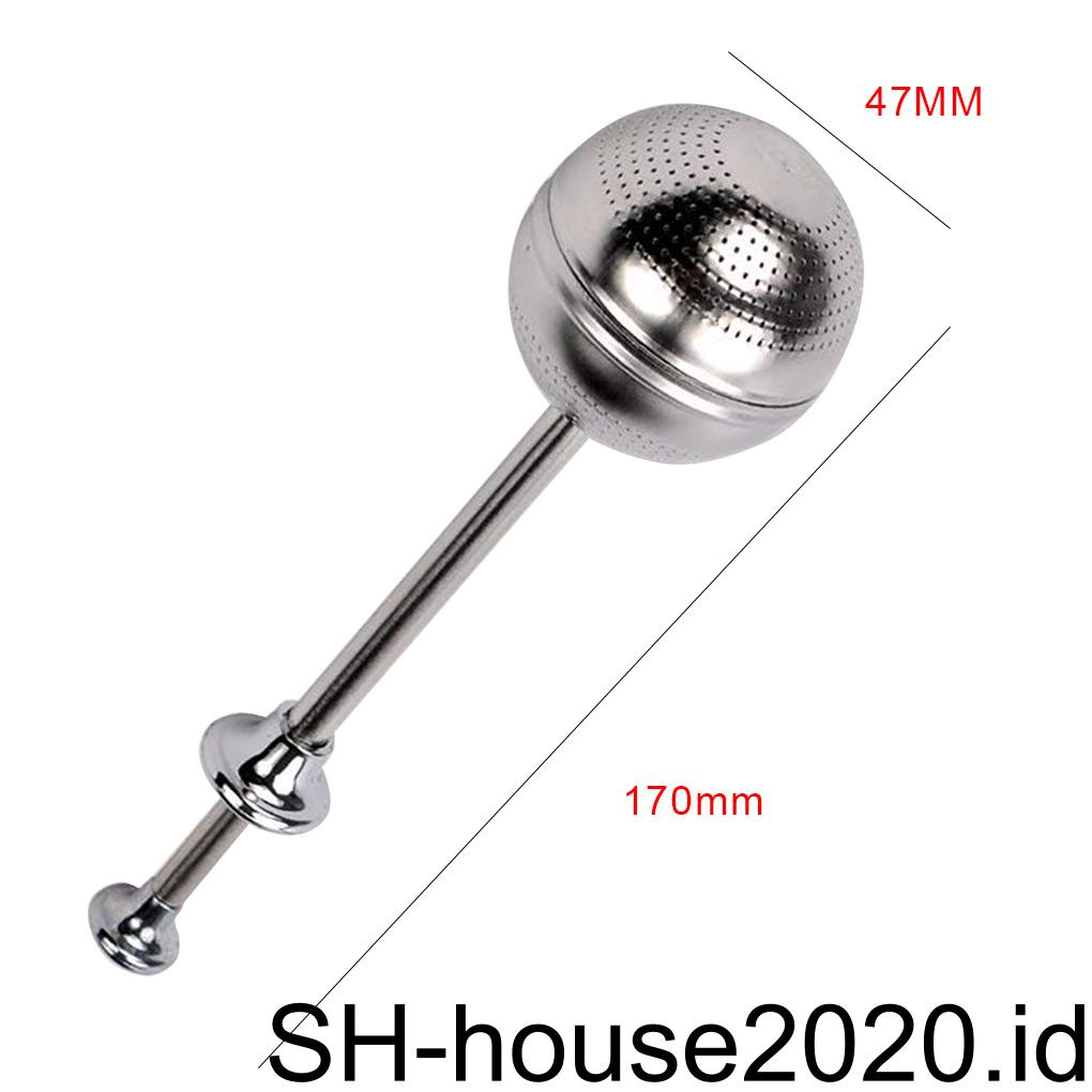 Set Saringan Teh Bahan Stainless Steel 304 Dengan Gagang Dorong (house2020)