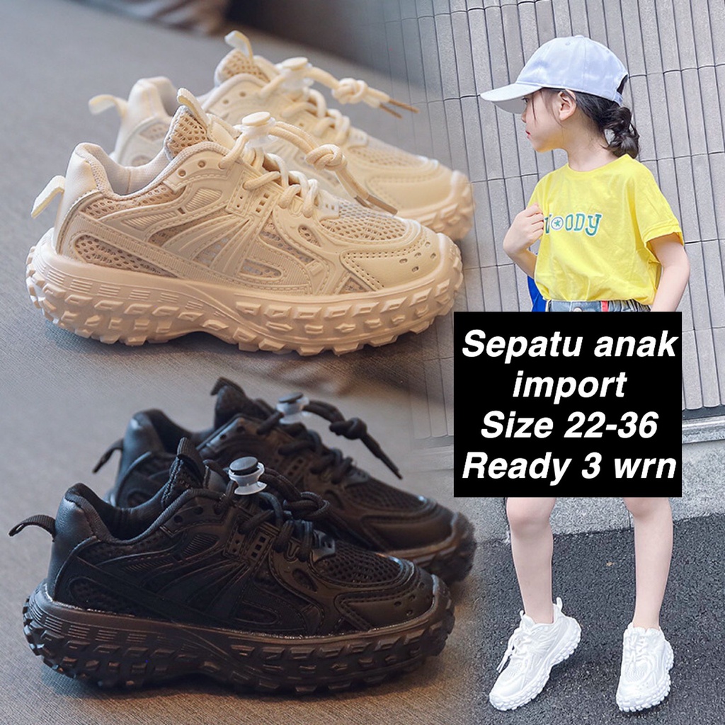 (LOLI-JKT) SN16 SEPATU ANAK CHUNKY TRAINERS  UNISEX SIZE 22-36