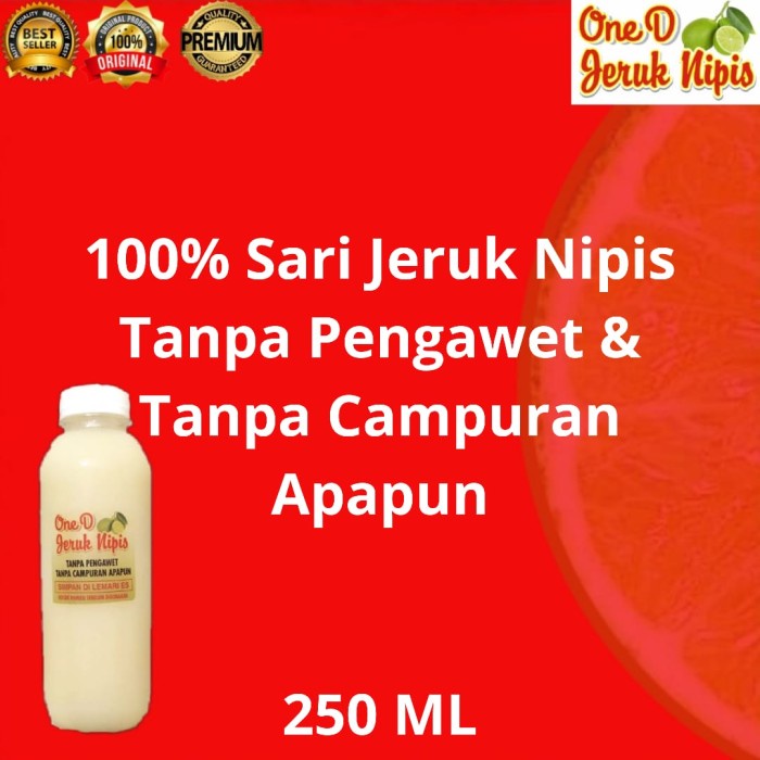 

Sari Jeruk Nipis 250 ML / Pure Lime Original (BERKUALITAS)