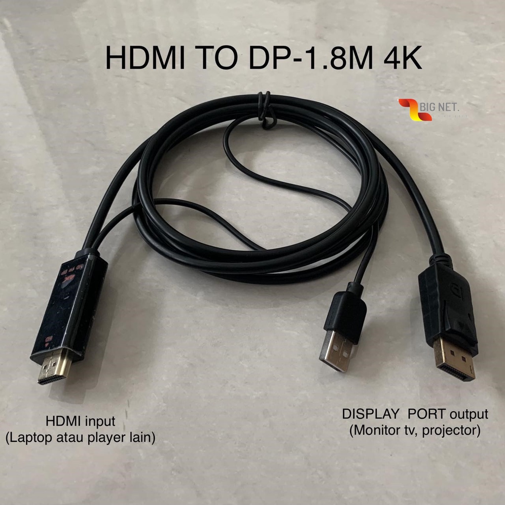 HDTV To DP DisplayPort-1.8Meter Converter Adapter/ HDmi TO DP-1.8M