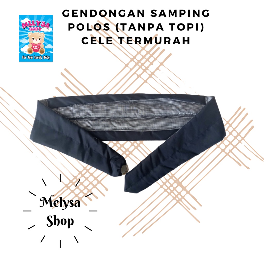 Gendongan Bayi Samping Polos Tanpa Topi