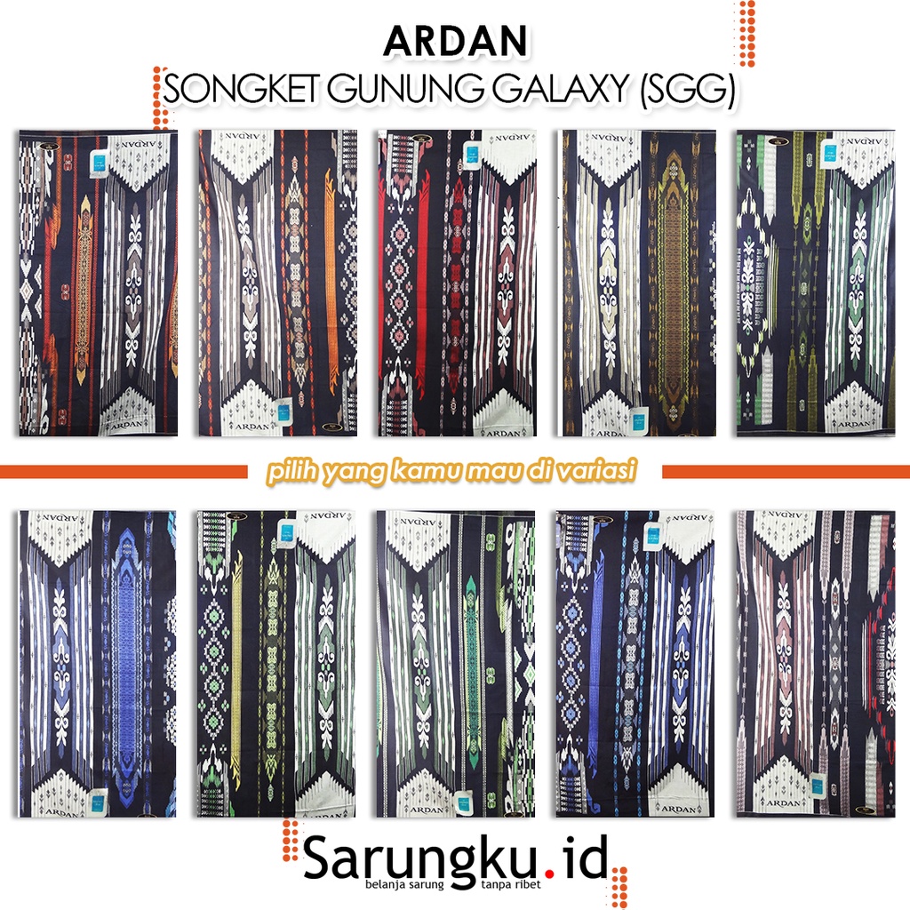 SARUNG ARDAN SONGKET GUNUNG GALAXY (SGG)