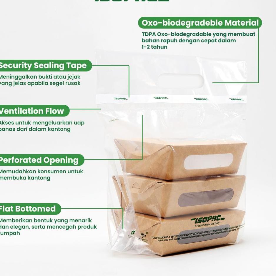 

[KODE K0A9L] Kantong Bersegel ISOPAC ( 1 Pack isi 50pcs ) Kemasan Plastik - Delivery Bag - Plastik segel