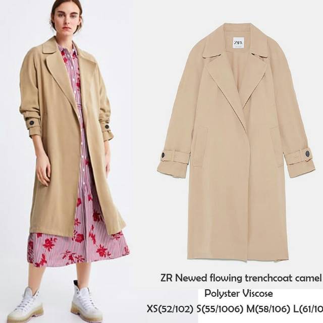 ZARA LONG COAT SIZE S ORIGINAL SISA EXPORT